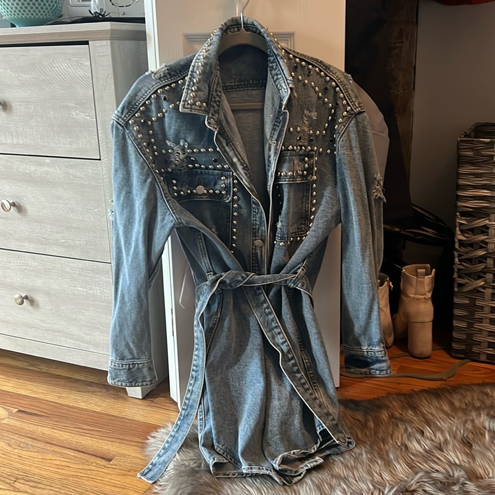 Over sized denim jacket